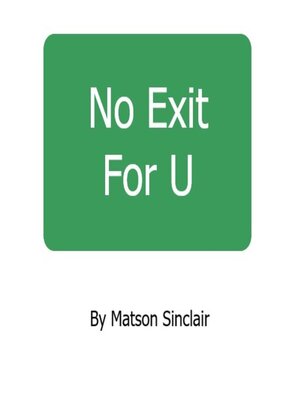 cover image of No Exit For U